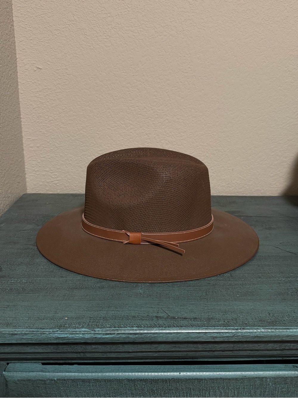 Mexican Brown Wide-Brim Fedora Hat